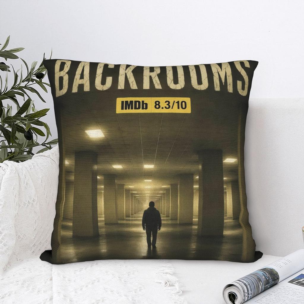 Decorative Pillowcase Backrooms Horror Movie 2026 Merch Sofa  Pillow Case Cover Square Multi-Size