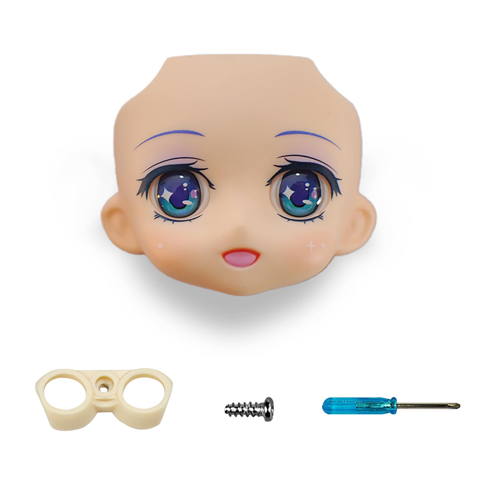 

YMY Makeup Doll Face Doll Action Figure Accessories ob11 Doll Accessories DIY Toy Gift Suitable for GSC Scale Doll Head 1/12