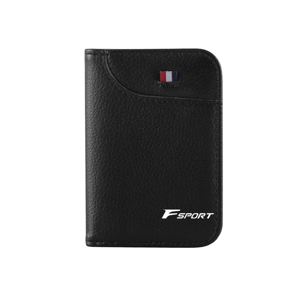 Auto Fuel Card ID Card Storage Bag Card Holder Wallet High-End Leather Men Gift For LEXUS ES 300H ES300H ES350 RX GX LS LX IS GS