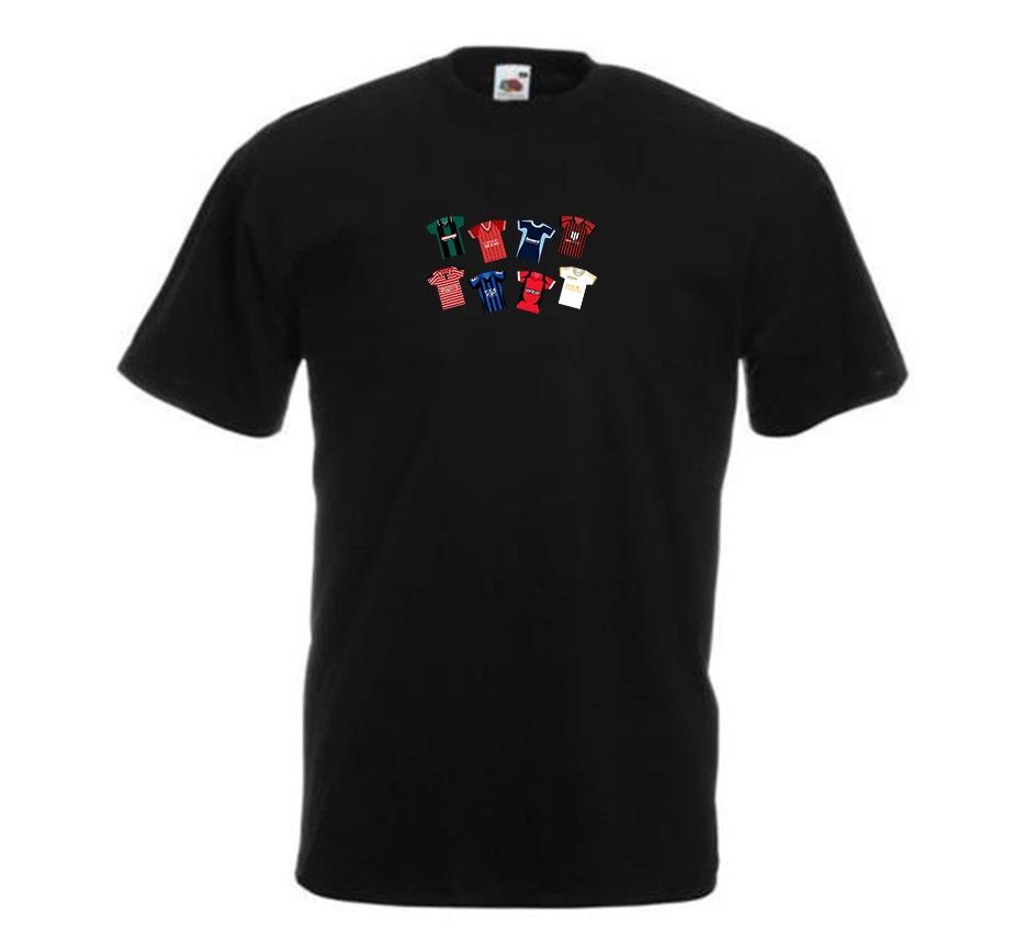Bournemouth Retro Kits Black T-Shirt Adult tshirt Great Gift Classic Kits 4XL
