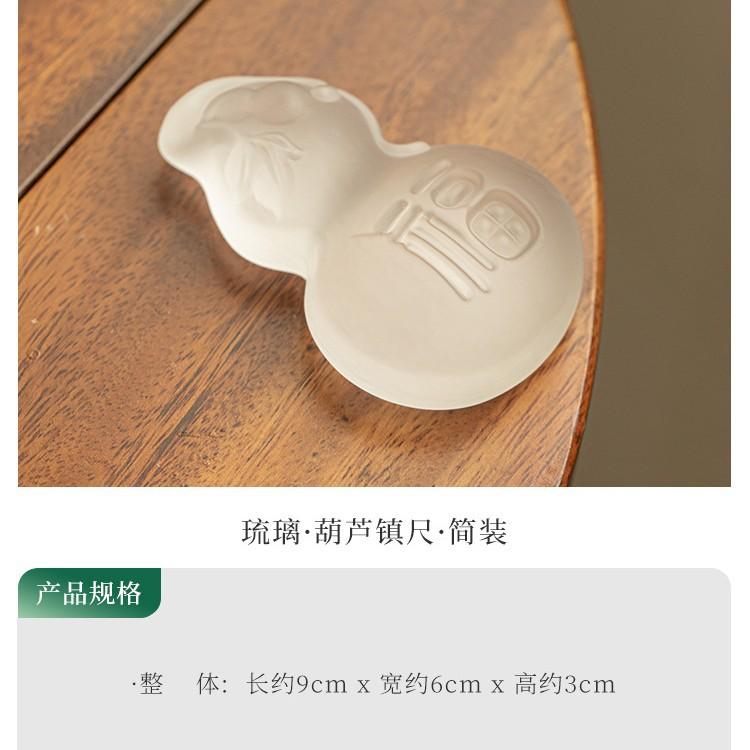 

Hand-blown Azure Stone Gourd Teapot Cover Holder Handmade Cover Frame Lid Bracket Zisha Pot Lid Shelf Dahongpao Drinkware Craft