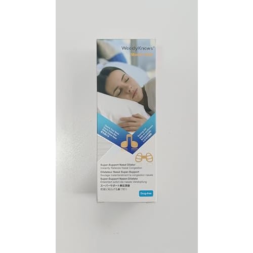 WoodyKnows Super Support Nasal Dilators, Soft Model, Improves Airflow for Sleep and Sports, Relieves Nasal Congestion and Nose-Related Snoring (Small,