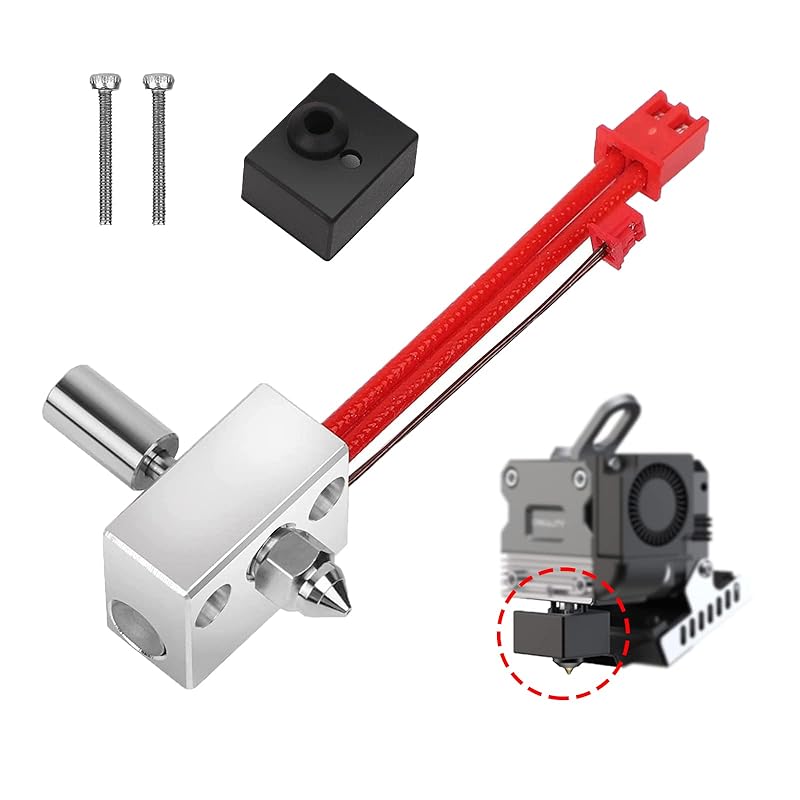 CR Sprite Extruder Heater Block Kit Extra Thermistors High Temperature Pro 300℃, Ender 3 S1 Hotend Compatible with Ender 3 S1 Pro/Ender 3 S1 B-High Temp 300℃