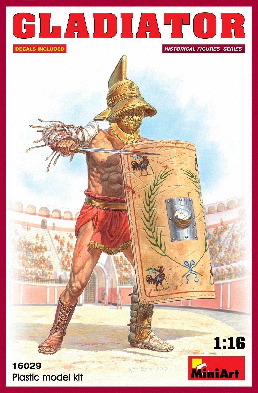 

Miniart Ancient Roman Gladiator Plastic Model 1/16