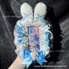Finished card cover ins lace card cover cute rabbit ears original DIY handmade small card photo frame storage anti-lost pendant