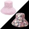 Wide Brim Cotton Summer Hat Women Packable Reversible Floral Bucket Hat UV Sun Protection Wide Brim Summer Beach Cap Double Sided Floppy Sun Hats KTY