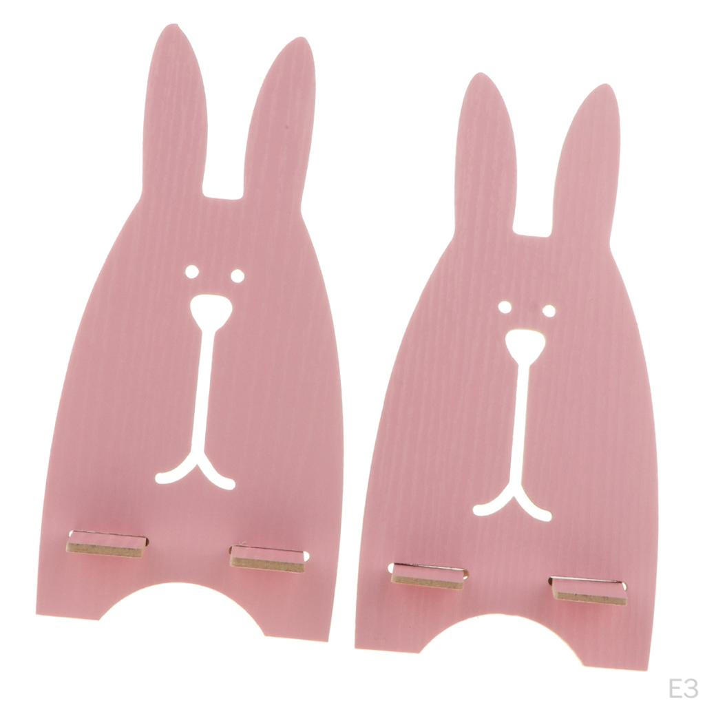 Cute Rabbit Wooden Phone Stand Mount Desk Holder For