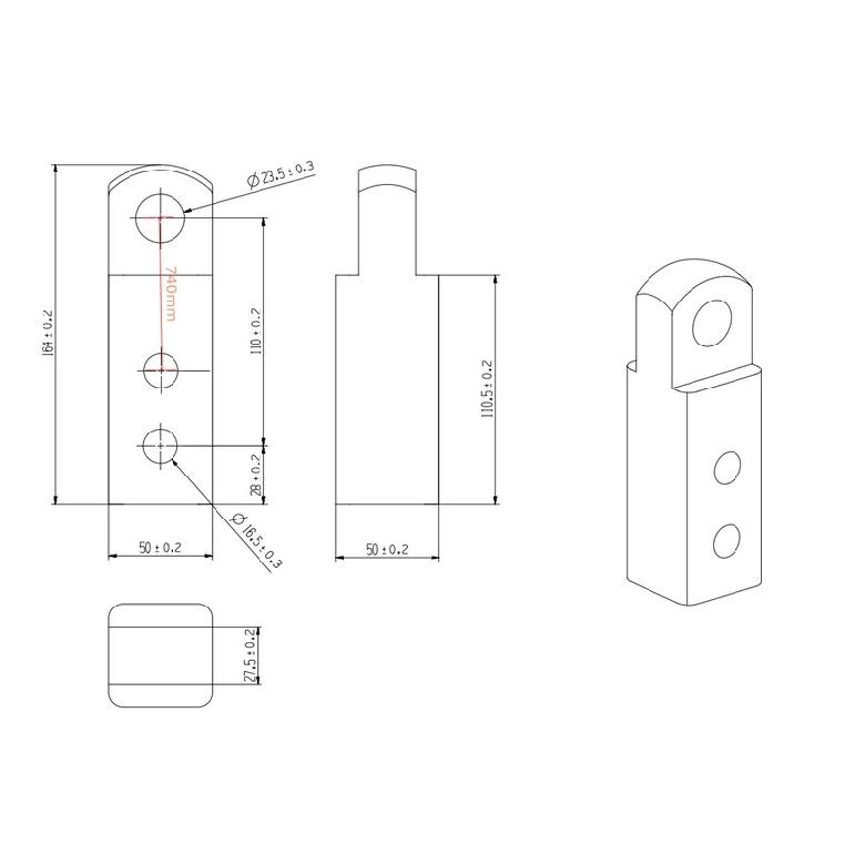 18000 Lbs 2 Inch Shackle Hitch Arm Receiver Towing Trailer Tow Hitch Trailer Hooks Tow Bar With Two Hole Adjust Pitch-Row