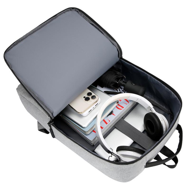 New backpack men's business computer bag USB charging student fashion schoolbag commuting