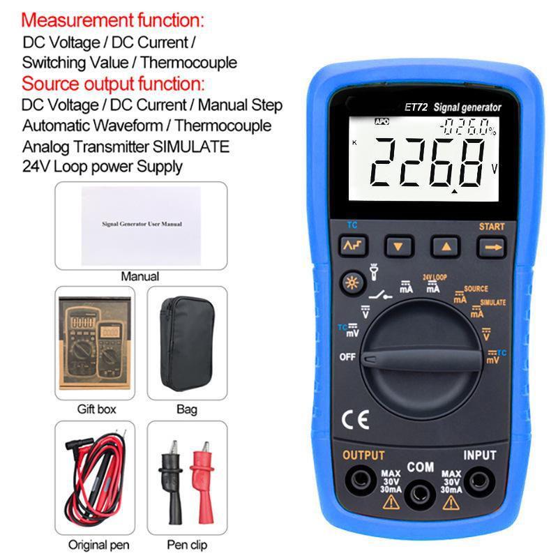 

Калібратор напруги/струму/термопари ET72 з живленням від контуру (24В) TOOLTOP ET72