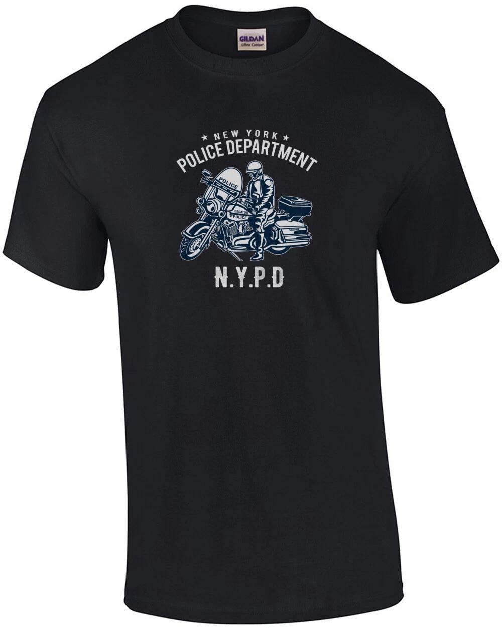 New York Police Department Nypd Motorcycle T-Shirt L