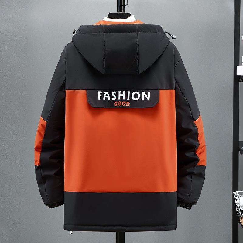 Winter Plus Size Cotton Coat for Fat Men and Teenagers Plus Velvet To Keep Warm and Thickened Coat Loose Fat Man's Cotton Coat for Men 4XL-10XL