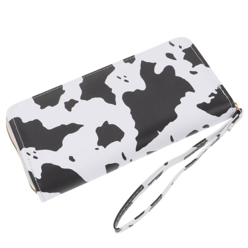 Cow Print Slim Wallet Fashion Multi compartment Ladies Women