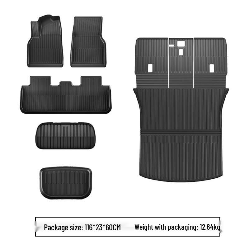 Fits Tesla Model Y 2025: Custom Front & Rear Trunk TPE Floor Mats