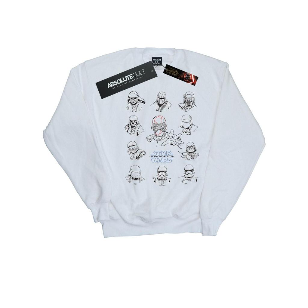 Star Wars: The Rise of Skywalker Mens First Order Character Line Up Mono Sweatshirt