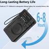Mini Pocket DAB/FM Radio Colorful LCD Display Radios Receiver Rechargeable Bluetooth Speaker MP3 Player Support TF Sleep Timer