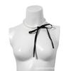 Retro French Velvet Pearl Necklace & Bow Bracelet Set