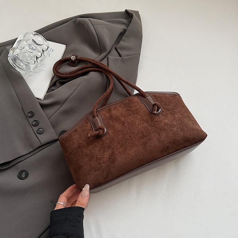 Large Capacity Retro Tote Bag Women's New Fashion Commuter Shoulder Underarm Bag Casual Handbag