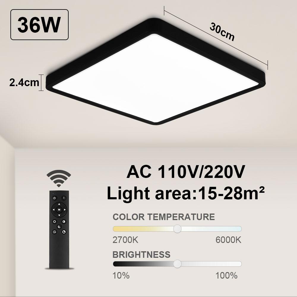 Smart LED Ceiling Lamp Tuya APP Remote Control  Voice Control Alexa Dimmable Lustre Light for Living Room Bedroom Lighting Luces