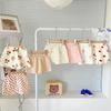 Jaydyequ Baby Short Summer Sleepwear Bear Gift Girls' Pajamas, Sleeve, Clothes, Loungewear, Set, Khaki, Print, 80cm, Children's