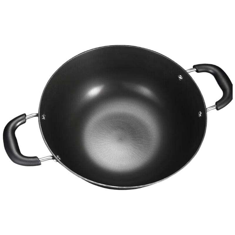 SUPOR Cast Iron Non-Coated Deep Wok