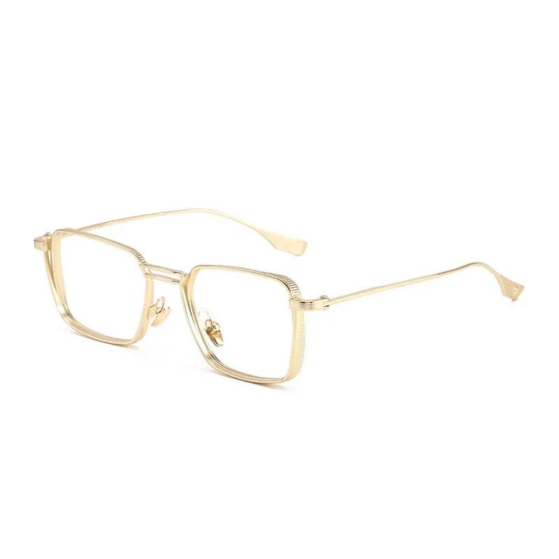 

New Myopia Glasses Metal Frame Anti Blue Light Computer Glasses -1.0 -1.5 -2.5 Finished Myopia Glasses for Men AC Lenses 0 Anti blue light