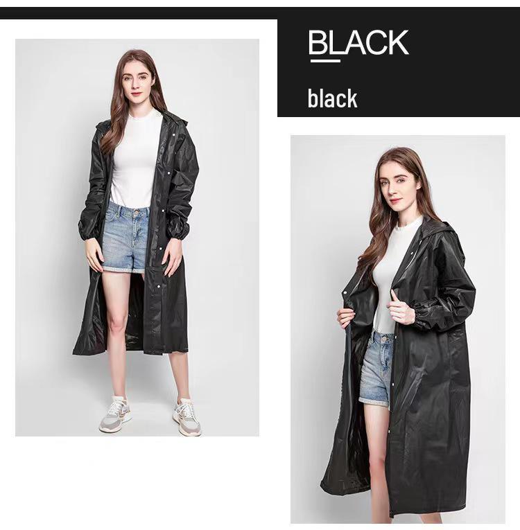 Children's Long Stormproof Hiking Poncho - Waterproof, Portable, and Thickened for Outdoor Adventures.