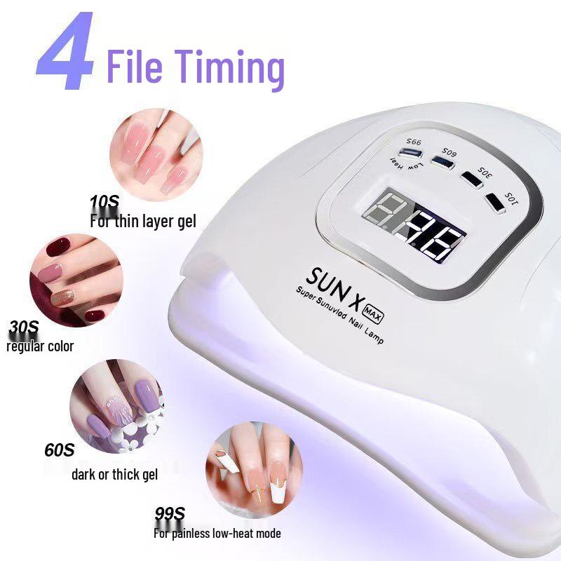 Nail Salon UV Light: Quick-Dry, Safe, Non-Darkening Phototherapy Nail Dryer