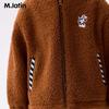 M.Latin Boys' Cartoon Patch Baseball Jacket