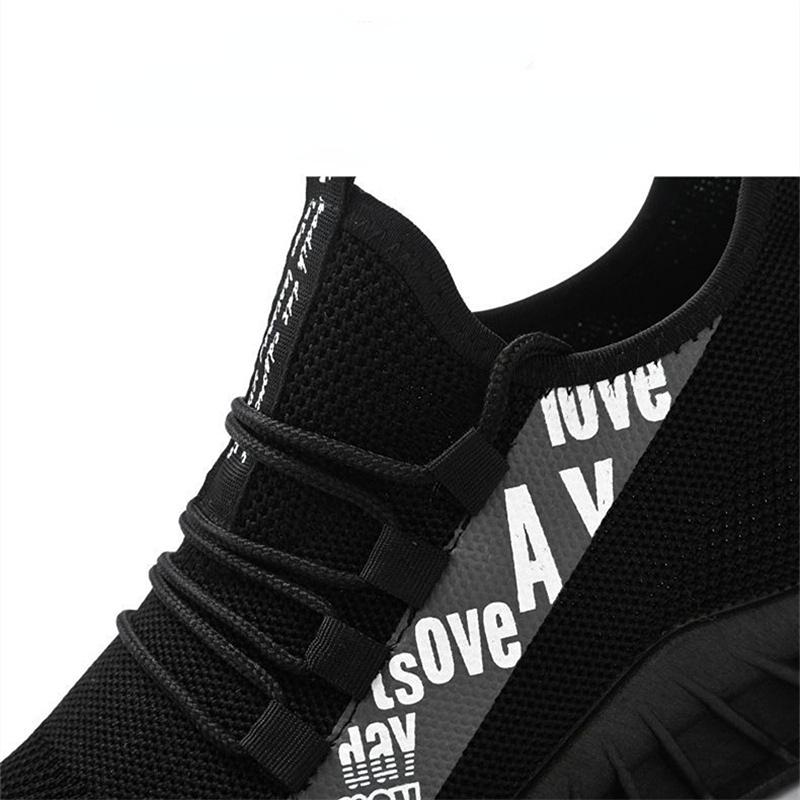 Novos calçados esportivos, calçados casuais da moda, tênis de corrida de malha respirável e sola macia