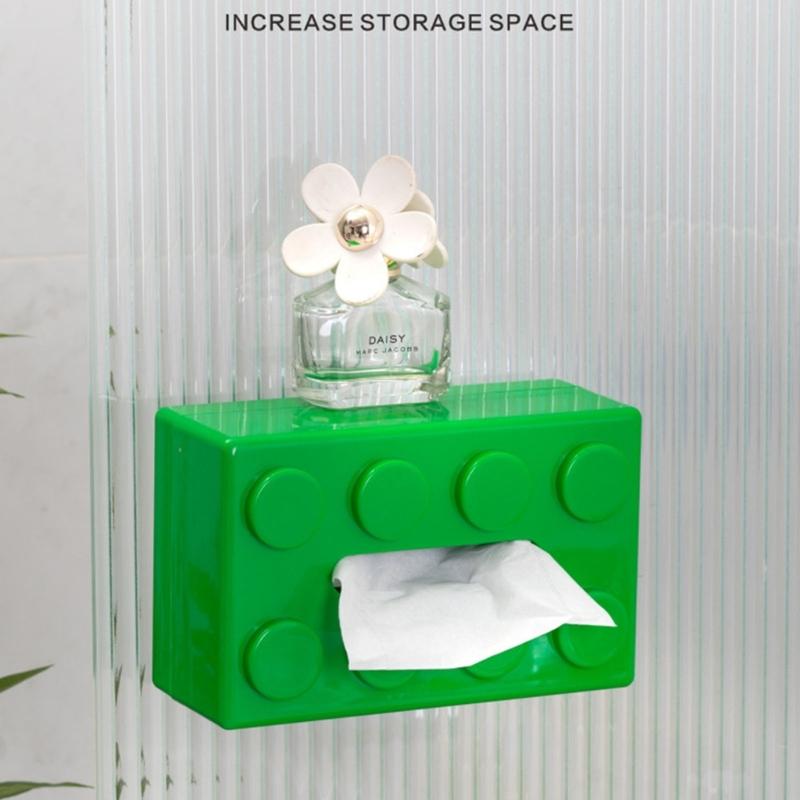 Innovative Brick Design Tissue Holder Multipurpose Desktop Paper Towel Organizer Napkin Dispenser Kitchen Decoration
