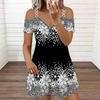 Damen Spaghettiträger Übergröße Kleid Vintage Gartenblumen Locker Sommerkleid