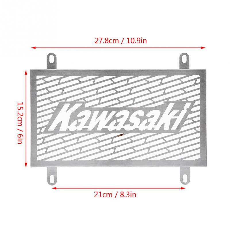 Motorcycle Radiator Grille Guard Cover Protector Stainless Steel Radiator Grill for Z250 Z300 13-16