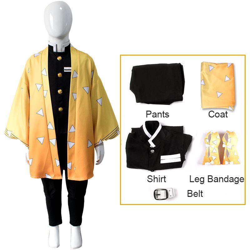 High-quality Polyester And Synthetic Fiber Demon Slayer Kimetsu No Yaiba Costume Perfect For Boys And Girls