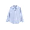 European and American French Women's Fashion Versatile Loose Versatile Striped Shirt 3057422406