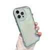 Wave Cream Shell Is Suitable for Apple 15/16 Pro Mobile Phone Case, Transparent iPhone13/14 Photo Frame DIY Material Soft.