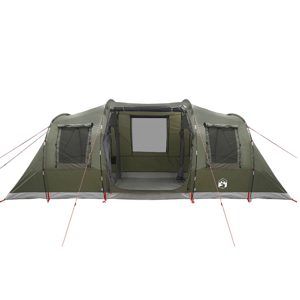 Vidaxl Tourist Tent, 4-Person, Tunnel, Olive, Waterproof