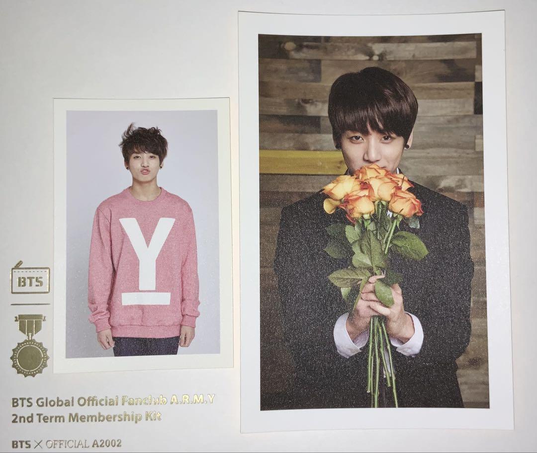 

[USED] Jungkook JK Official ARMY MEMBERSHIP KIT 2nd Generation FC Exclusive Trading Card