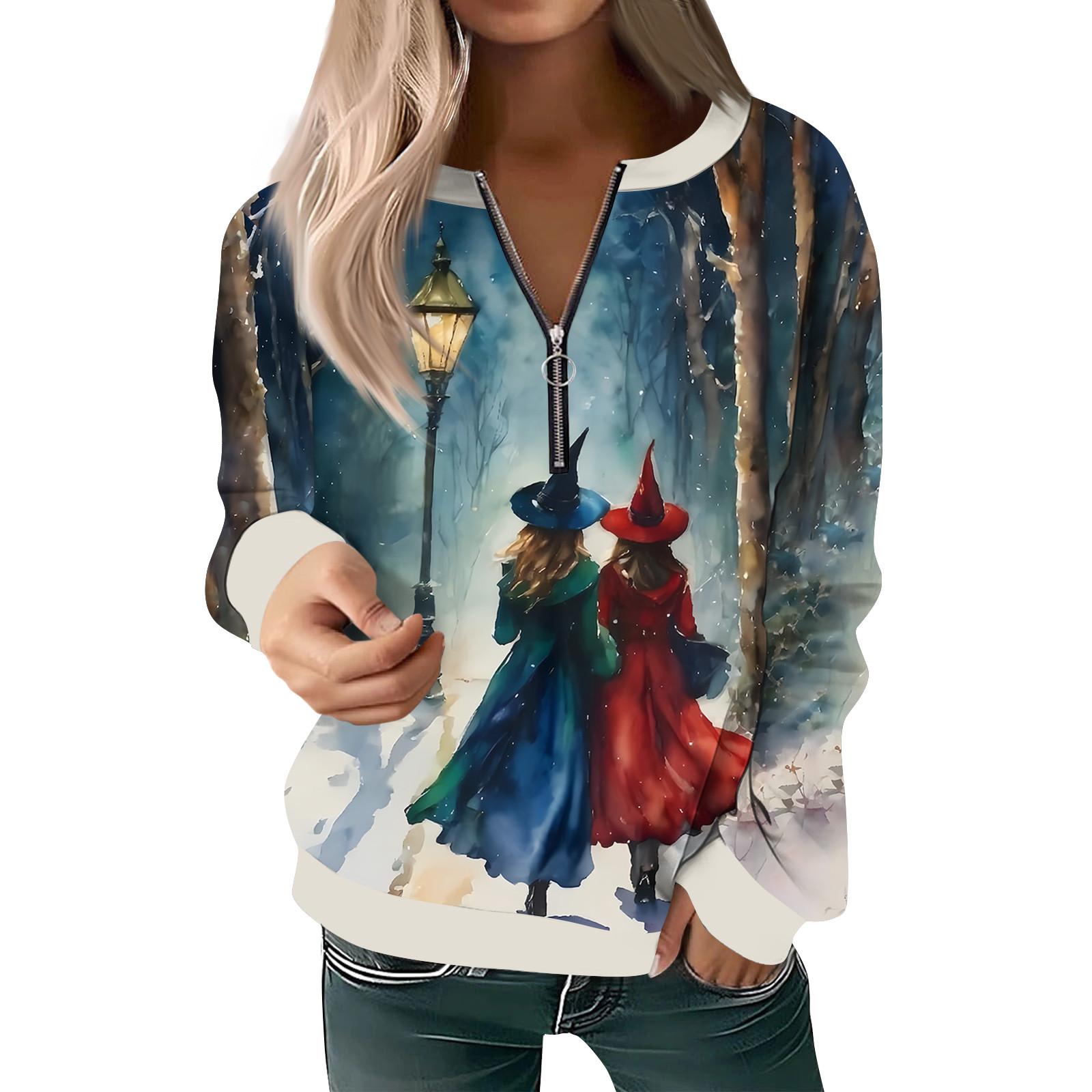 

Женская толстовка, пуловер, базовый пуловер на молнии, V-образный вырез, длинный рукав, повседневный пуловер на все сезоны L тёмно-синий