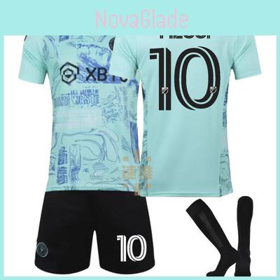 Messi Miami Football Jersey Set For Adults And Children Breathable Polyester Fabric Export Quality
