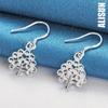 925 Sterling Silber Baumförmiger Anhänger Piercing Ohrringe Modischer Hochzeitsschmuck