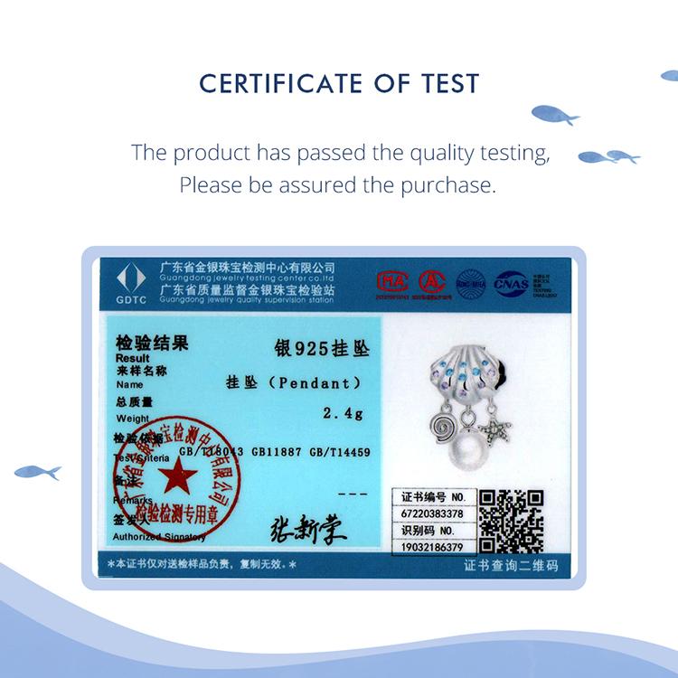 Bamoer 925 Sterling Silver Delicate Shell Pearl Pendant Fit DIY Charms Bracelet & Bangle Summer Beach Series Charms Fine Jewelry