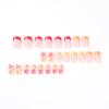 Wearing nail art, simple flower wearing nail art, French three-color nail art patch nail art