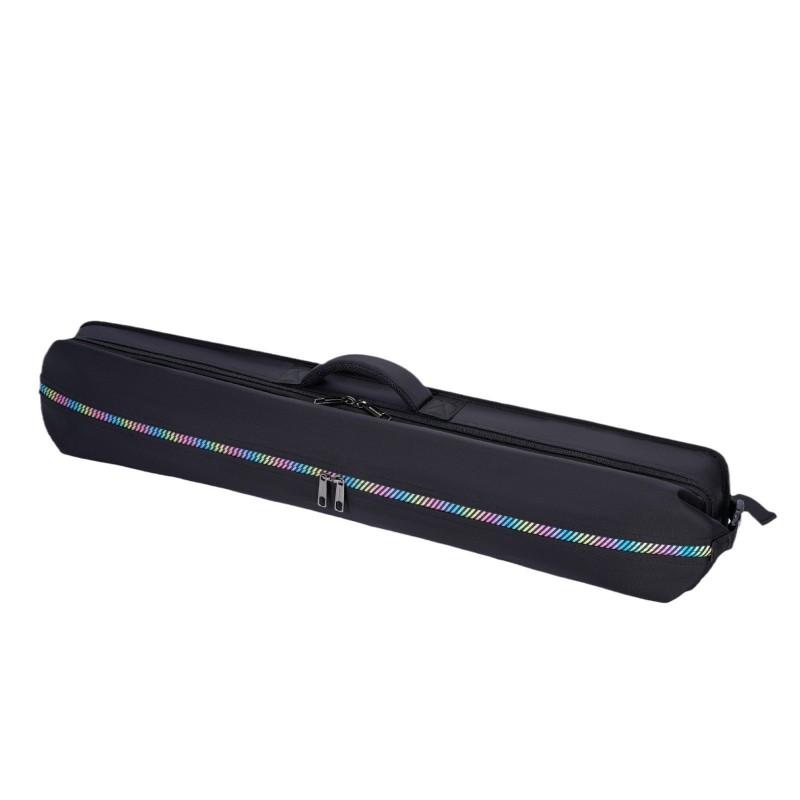 Custodia Impermeabile in Tessuto Oxford per Stecche da Biliardo Borsa portaoggetti per 8 Giocatori Biliardo 1/2 Break Con 8 Fori Nero
