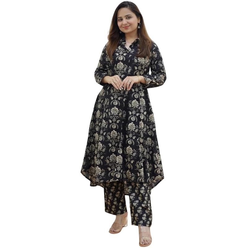 Leriya Fashion Ethnic Co Ord Set for Women Western Wear | Kurta Set for Women | 2 Piece Kurta Set | Kurta with Pant for