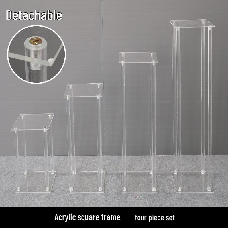 Żelazny Kwiatowy Stojak Kolumnowy do Dekoracji Uliczki Weselnej