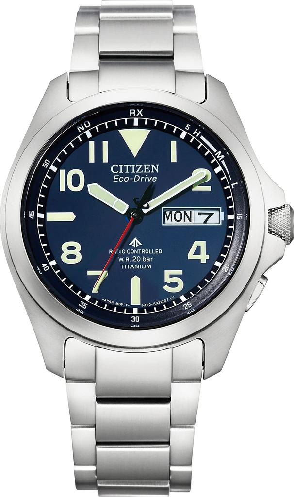 Citizen PROMASTER Solar Watch Silver (Light-Powered Eco-Drive Radio-Controlled Watch/Waterproof/Business) Radio-Controlled AT6080-53L Men's