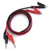 2pcs 1M Double End Test Lead Wire Line Electrical Voltage 4mm Banana Plug Alligator Clip Crocodile 15A Multimeter DIY Test Wires