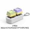 Diy Keycaps Toy Keyboard Fidget Toys Stress Relief with Keychain Keyboard Keychain Finger Button Button Shaft Tester Adults