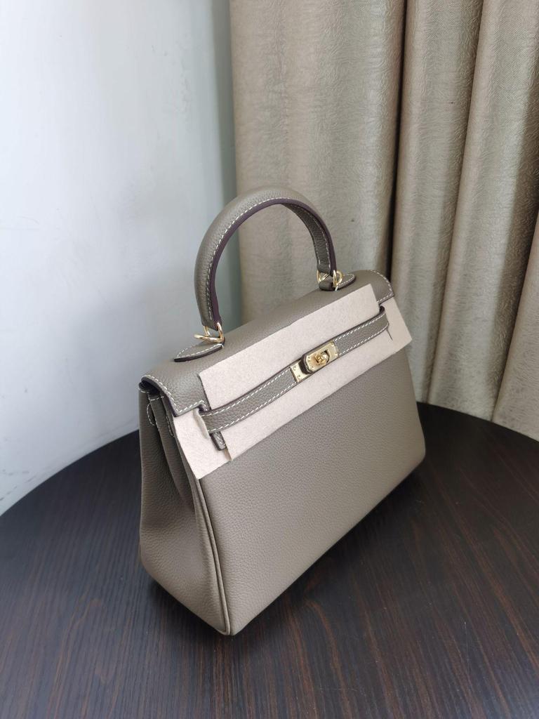 Top Grain Cowhide Kelly High-End Women's Genuine Leather Handbag/Shoulder Crossbody Bag